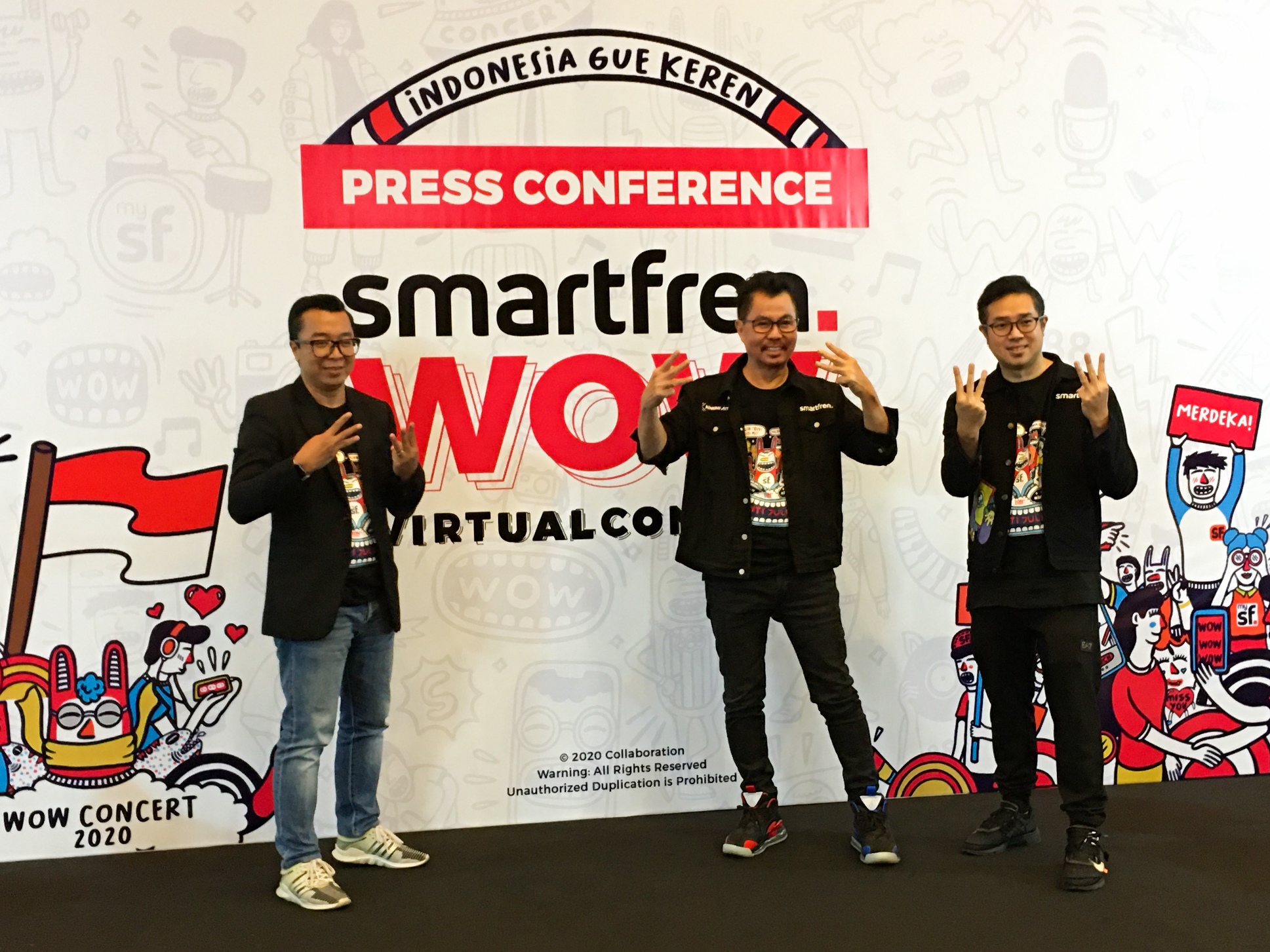 Jelang Perayaan Kemerdekaan, Smartfren Hadirkan Konser Virtual Interaktif dari 3 Negara