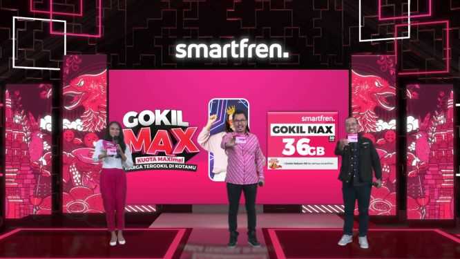 Pakai Smartfren GOKIL MAX Terbaru, Nikmati Kuota Data Terbesar dan Harga Paling Gokil di Indonesia