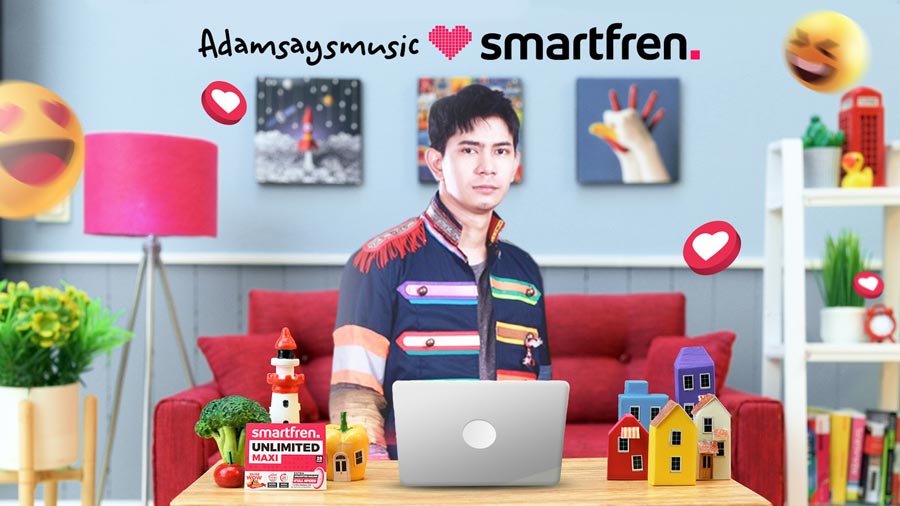 Smartfren Bersama Adamsaysmusic Ajak Generasi Muda Terus Berkarya Tanpa Batas dari Rumah Saja