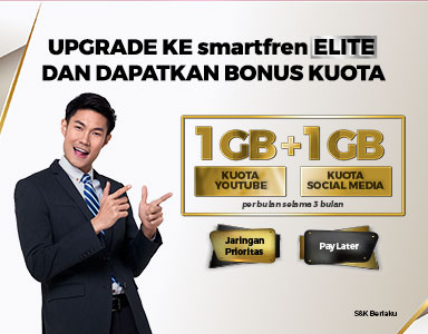 Promo Bonus Kuota 2 GB tiap Upgrade ke smartfren ELITE
