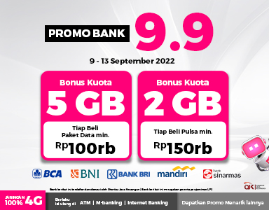 Promo Bank 9.9 Bonus Kuota