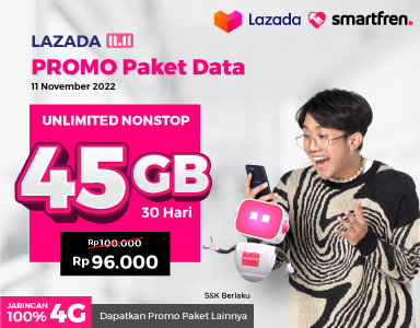 Promo Paket Data dari Lazada