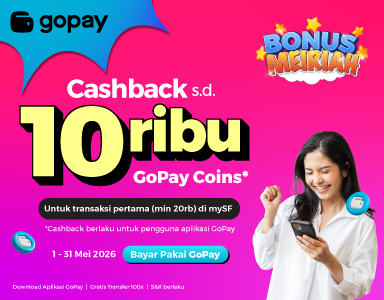 Cashback Hingga Rp10.000 Transaksi Pertama Pakai GoPay di Aplikasi MySmartfren